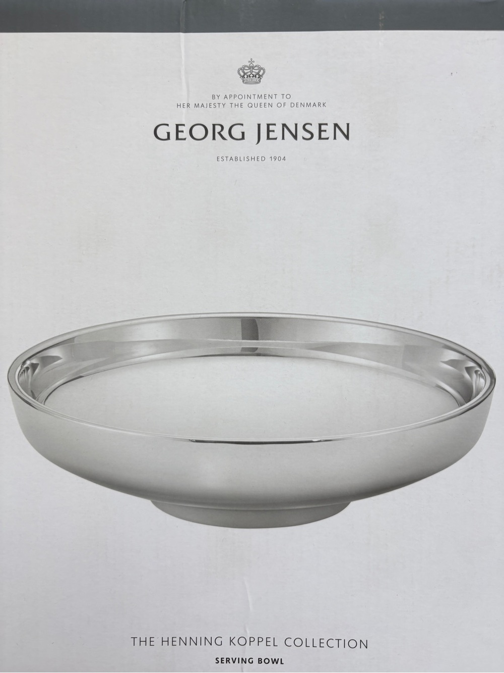 Georg Jensen Koppel Serving Bowl Silver Serving Bowl